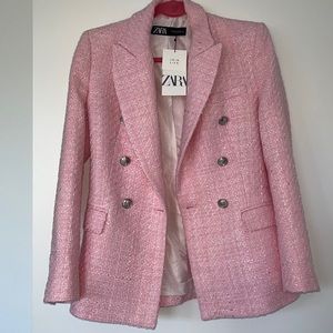 Brand new Zara blazer skort set with tags. Blazer size: XS Skort: S